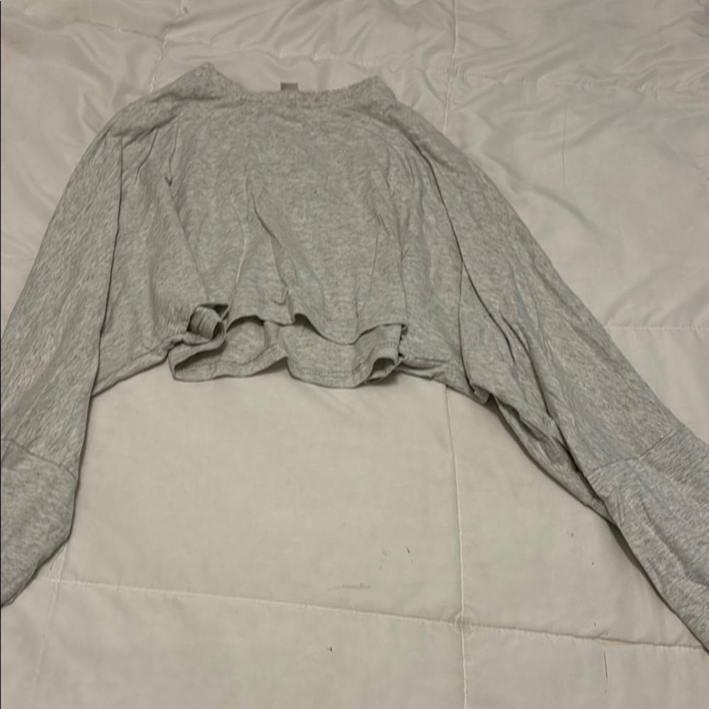 Muse Gray Crop Top